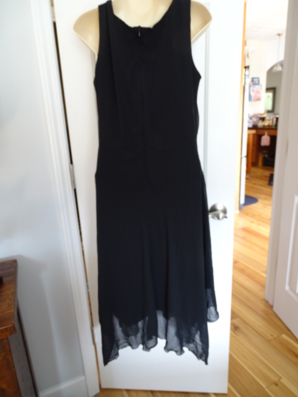 Bisou Bisou Sleeveless Dress with Rose Embroidered Drop Waist - Picture 2 of 6
